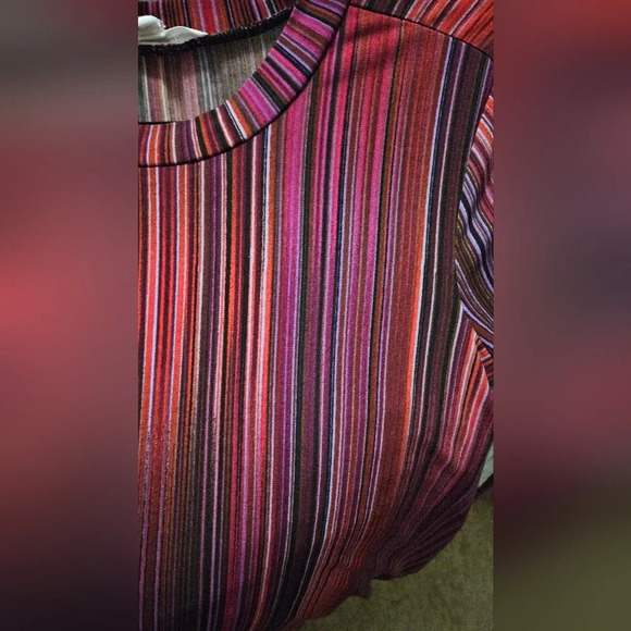 BCBG generation long sleeve striped colorful stretchy aline mini dress XS - Picture 2 of 4